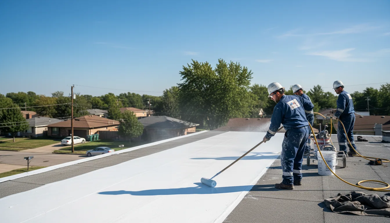 Commercial roof coating in Hamilton, KS near me